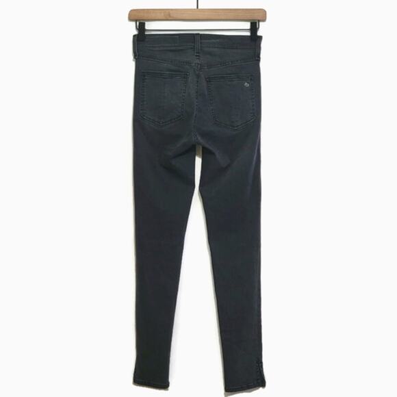 Rag & Bone High Rise Ankle Skinny Jeans Gray Denim Size 25 Casual Chic - Picture 7 of 13